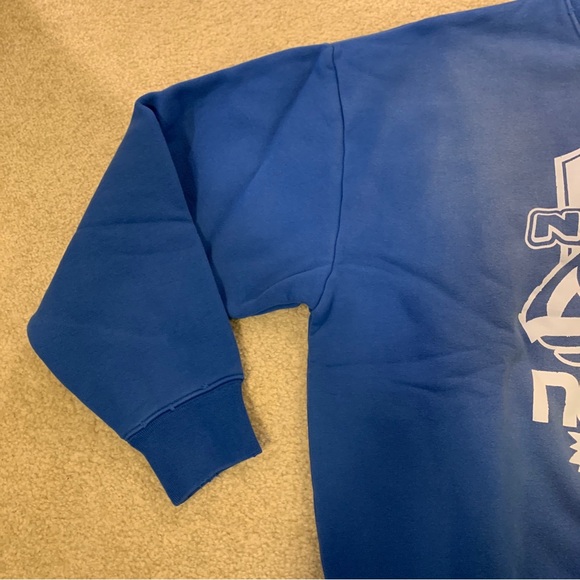 Purple Brand New York City Victoria Blue Sweatshirt Long Sleeve Mens Size M NEW - Picture 3 of 16